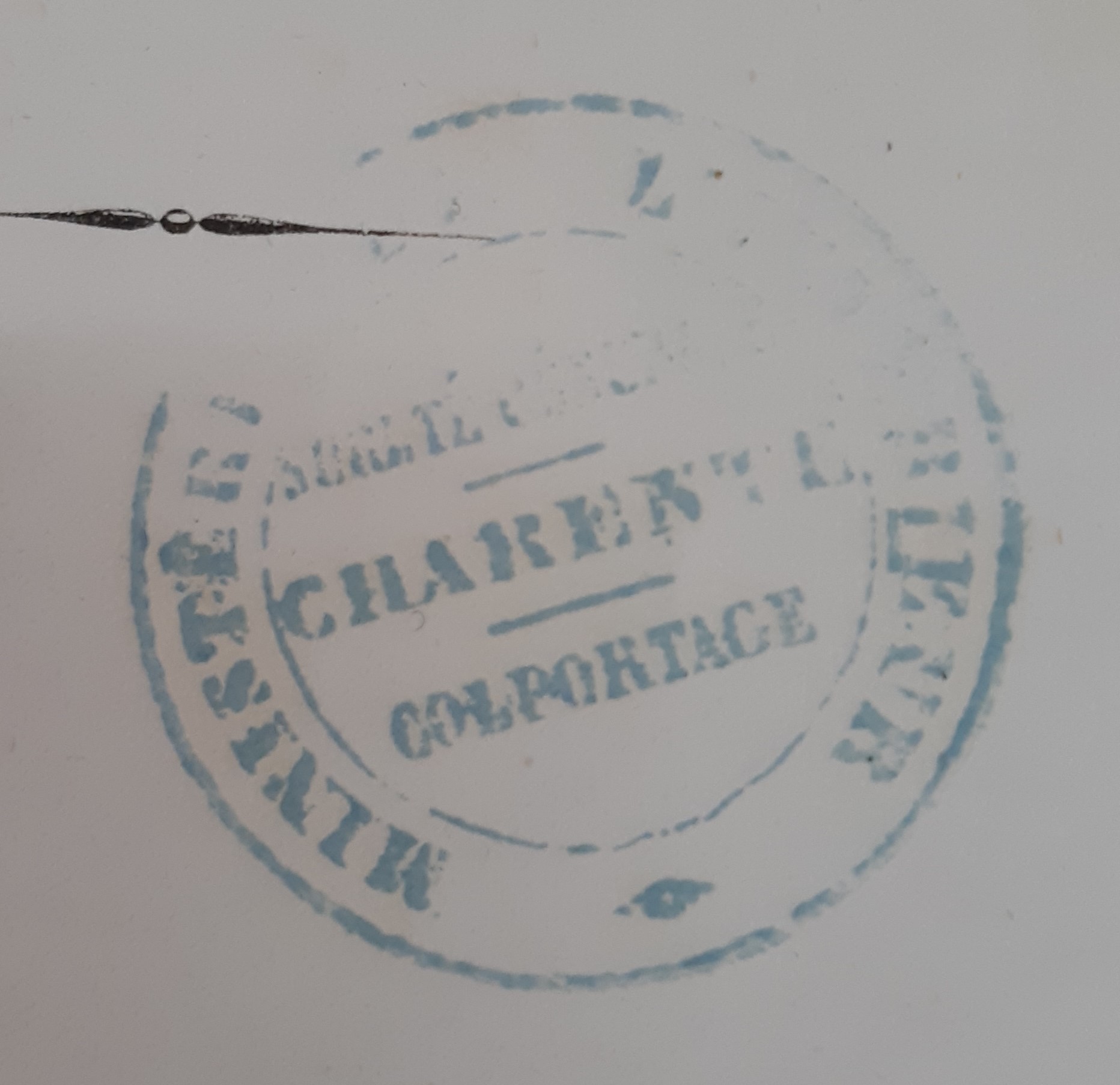 Tampon ex-libris ancien de la librairie